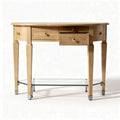 Console en bois avec trois tiroirs et étagère en verre 120 x 50 x 80cm